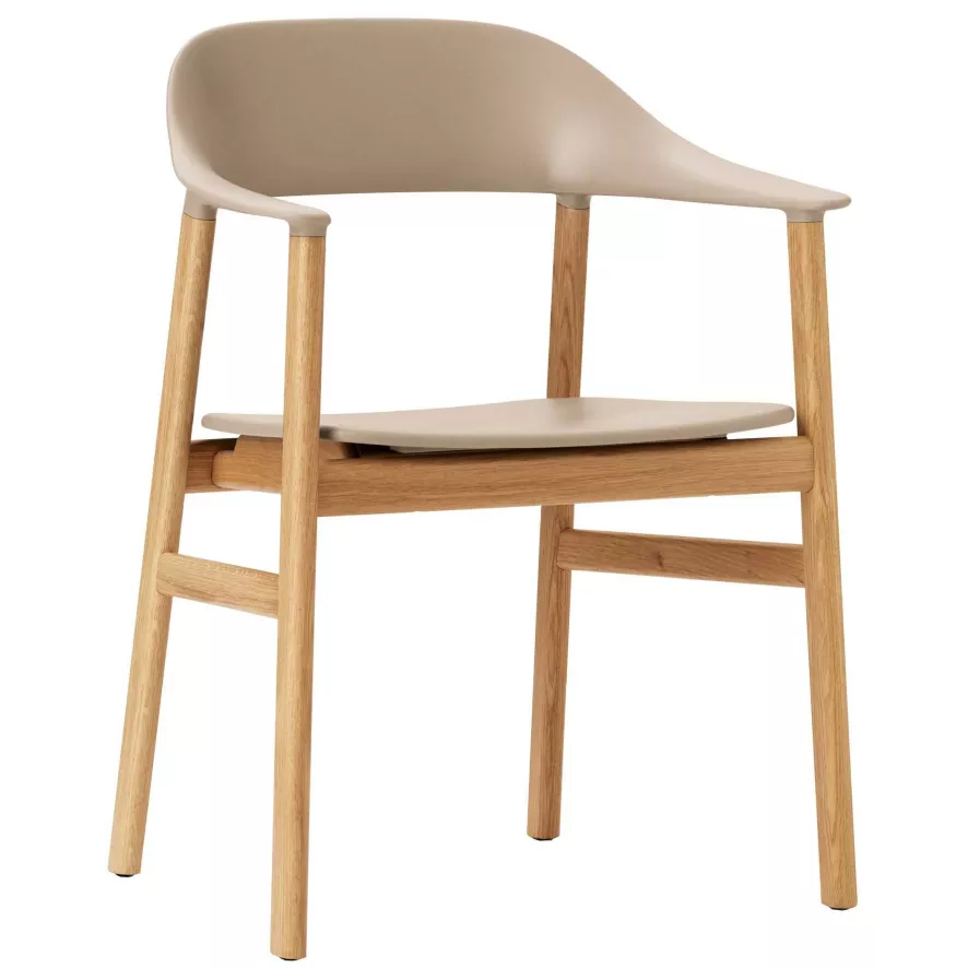 Normann Copenhagen Herit Armchair Oak Stoel Zand 1 Normann Copenhagen Herit Armchair Oak Stoel Zand