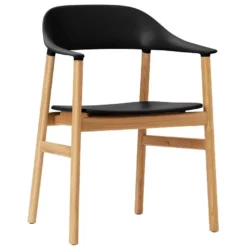 Normann Copenhagen Herit Armchair Oak Stoel Zwart