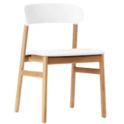 Normann Copenhagen Herit Oak Stoel Spectrum Leer Wit