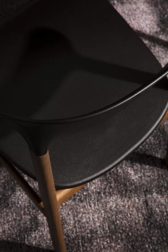 Normann Copenhagen Herit Smoked Oak Stoel Spectrum Leer Zand 20 Normann Copenhagen Herit Smoked Oak Stoel Spectrum Leer Zand - Afbeelding 20