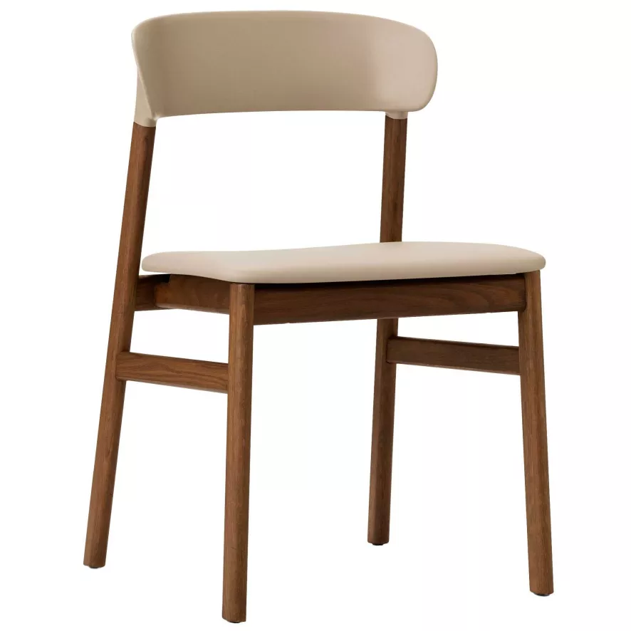 Normann Copenhagen Herit Smoked Oak Stoel Spectrum Leer Zand 1 Normann Copenhagen Herit Smoked Oak Stoel Spectrum Leer Zand