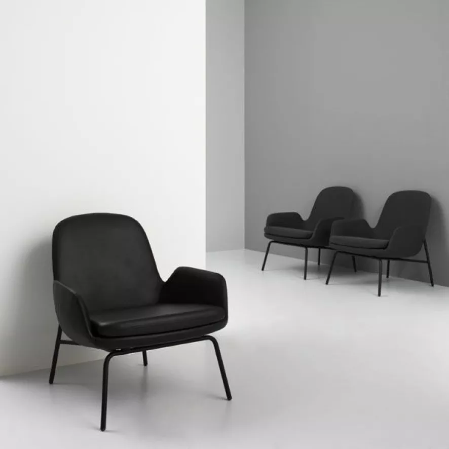 Normann Copenhagen Era Low Fauteuil Zwart Staal Synergy Grey 7 Normann Copenhagen Era Low Fauteuil Zwart Staal Synergy Grey - Afbeelding 7