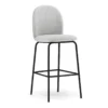 Normann Copenhagen Ace Barkruk 75 Zwart Gepoedercoat Onderstel Synergy