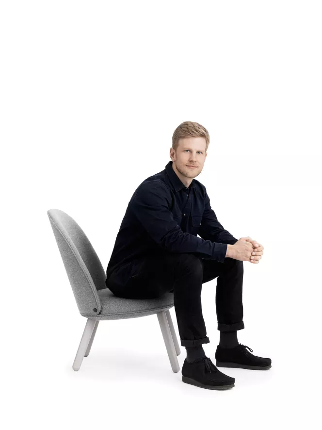 Normann Copenhagen Ace Fauteuil Synergy 40, Messing Onderstel 5 Normann Copenhagen Ace Fauteuil Synergy 40, Messing Onderstel - Afbeelding 5