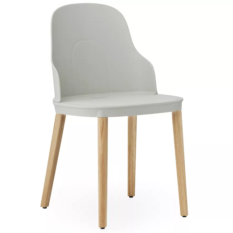 Normann Copenhagen Allez Stoel Gelakt Eiken Onderstel Grijs 1 Normann Copenhagen Allez Stoel Gelakt Eiken Onderstel Grijs