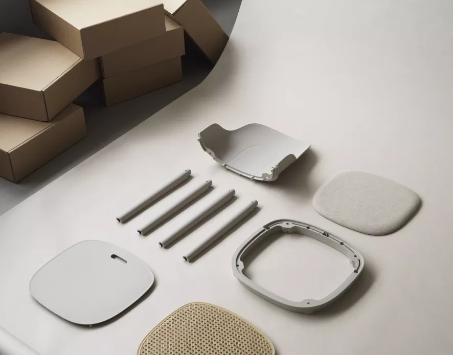 Normann Copenhagen Allez Stoel Gelakt Eiken Onderstel Grijs 3 Normann Copenhagen Allez Stoel Gelakt Eiken Onderstel Grijs - Afbeelding 3