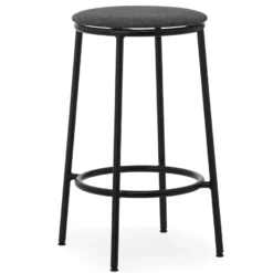 Normann Copenhagen Circa Barkruk Gestoffeerd 65 Black
