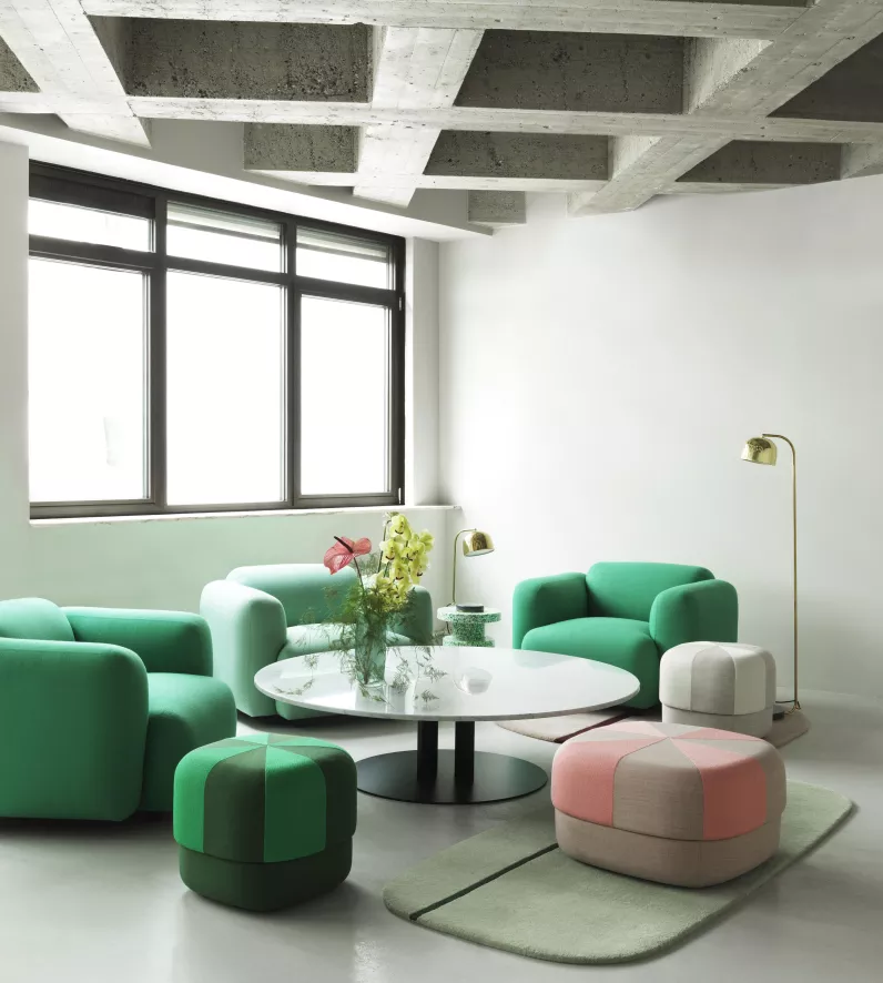 Normann Copenhagen Circus Duo Poef Large Groen 9 Normann Copenhagen Circus Duo Poef Large Groen - Afbeelding 9