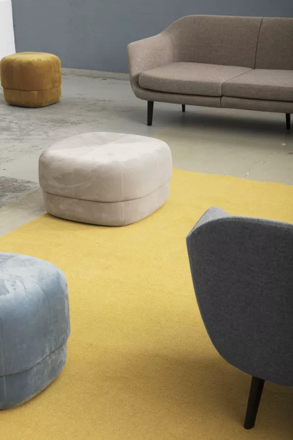 Normann Copenhagen Circus Velour Poef Large Yellow 5 Normann Copenhagen Circus Velour Poef Large Yellow - Afbeelding 5