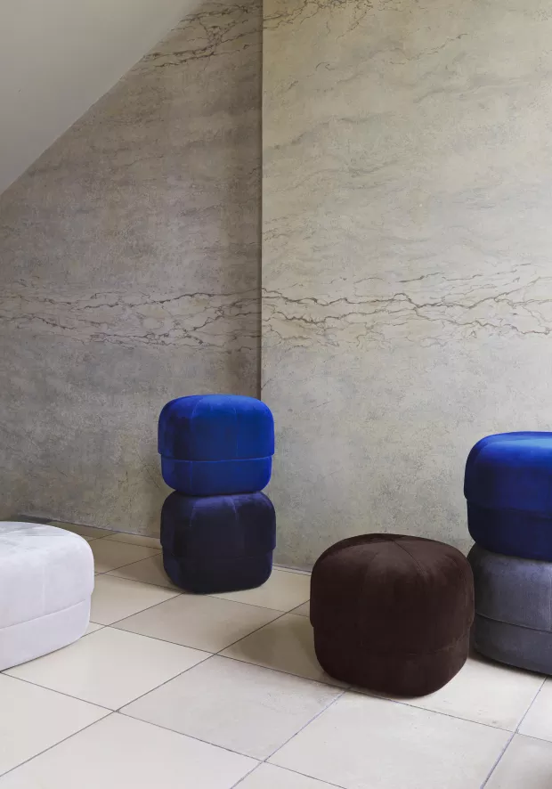 Normann Copenhagen Circus Velour Poef Large Yellow 16 Normann Copenhagen Circus Velour Poef Large Yellow - Afbeelding 16