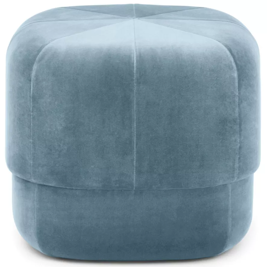 Normann Copenhagen Circus Velour Poef Small Light Blue 1 Normann Copenhagen Circus Velour Poef Small Light Blue