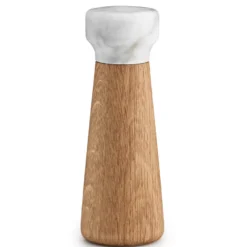 Normann Copenhagen Craft Peper- En Zoutmolen Wit Small Naturel Eiken