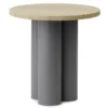 Normann Copenhagen Dit Bijzettafel Grey Travertine Light