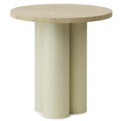 Normann Copenhagen Dit Bijzettafel Sand Travertine Light
