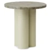 Normann Copenhagen Dit Bijzettafel Sand Travertine Silver