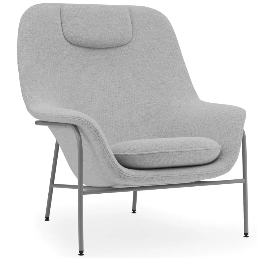 Normann Copenhagen Drape High Fauteuil Stalen Onderstel Hallingdal 1 Normann Copenhagen Drape High Fauteuil Stalen Onderstel Hallingdal