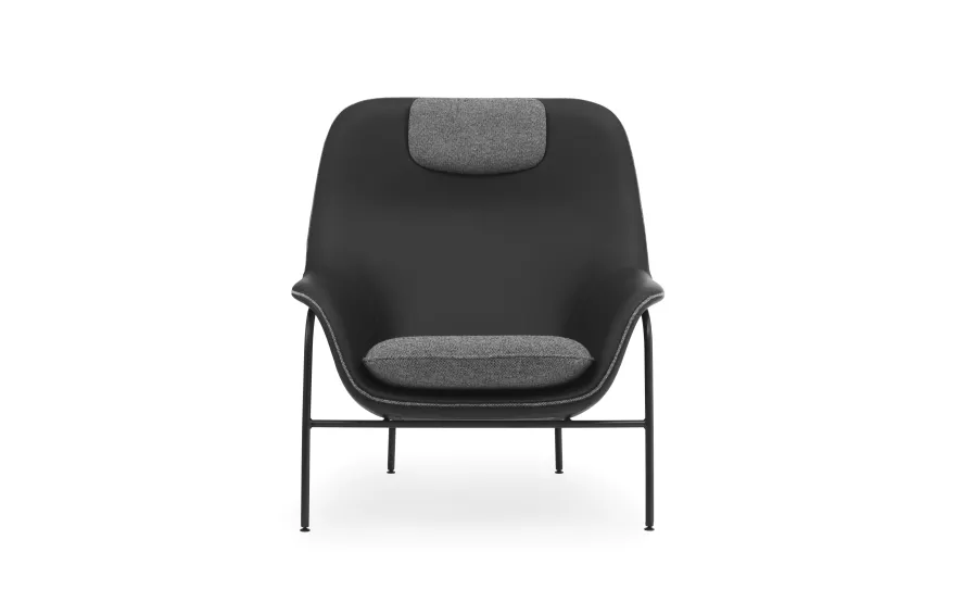 Normann Copenhagen Drape High Fauteuil Stalen Onderstel Hallingdal 5 Normann Copenhagen Drape High Fauteuil Stalen Onderstel Hallingdal - Afbeelding 5