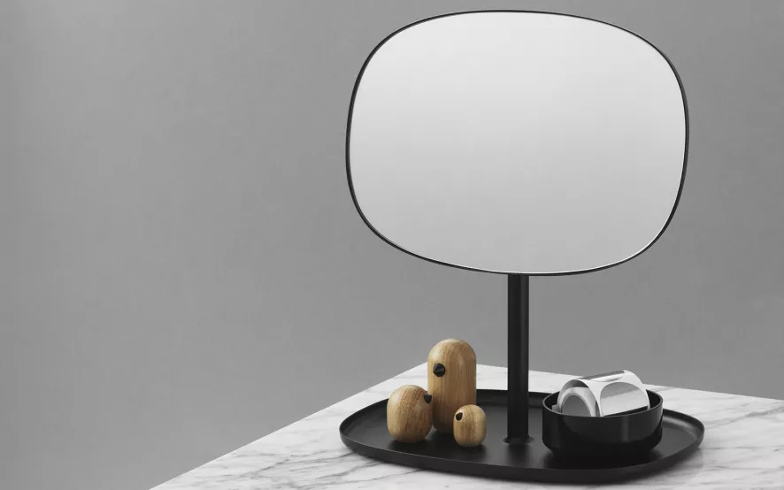 Normann Copenhagen Flip Mirror Spiegel Zwart 15 Normann Copenhagen Flip Mirror Spiegel Zwart - Afbeelding 15