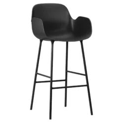 Normann Copenhagen Form Armchair Barkruk 75cm Zwart