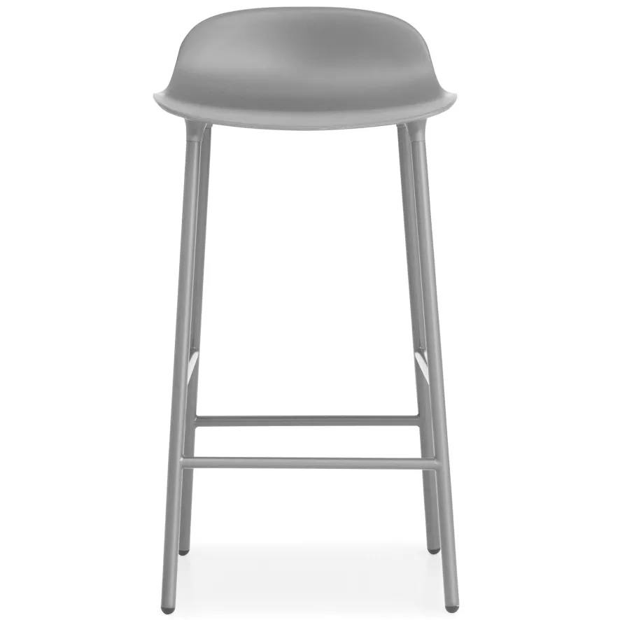 Normann Copenhagen Form Barstool Barkruk 75 Cm Met Stalen Onderstel Grijs 1 Normann Copenhagen Form Barstool Barkruk 75 Cm Met Stalen Onderstel Grijs