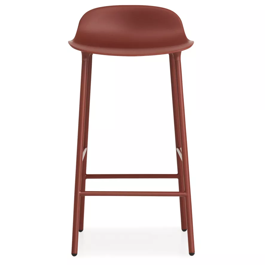 Normann Copenhagen Form Barstool Barkruk 65 Cm Met Stalen Onderstel Rood 1 Normann Copenhagen Form Barstool Barkruk 65 Cm Met Stalen Onderstel Rood