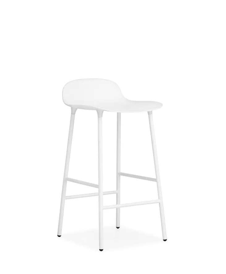 Normann Copenhagen Form Barstool Barkruk 75 Cm Met Stalen Onderstel Wit 5 Normann Copenhagen Form Barstool Barkruk 75 Cm Met Stalen Onderstel Wit - Afbeelding 5