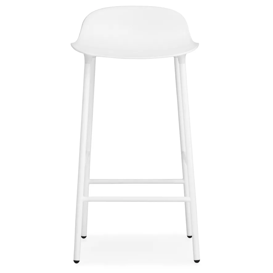 Normann Copenhagen Form Barstool Barkruk 75 Cm Met Stalen Onderstel Wit 2 Normann Copenhagen Form Barstool Barkruk 75 Cm Met Stalen Onderstel Wit - Afbeelding 2