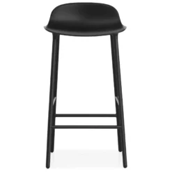 Normann Copenhagen Form Barstool Barkruk 65 Cm Met Stalen Onderstel Zwart