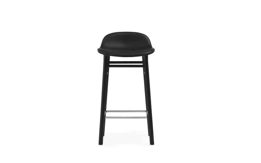 Normann Copenhagen Form Barkruk 65 Gestoffeerd Zwart Eiken Ultra Leather Black 6 Normann Copenhagen Form Barkruk 65 Gestoffeerd Zwart Eiken Ultra Leather Black - Afbeelding 6