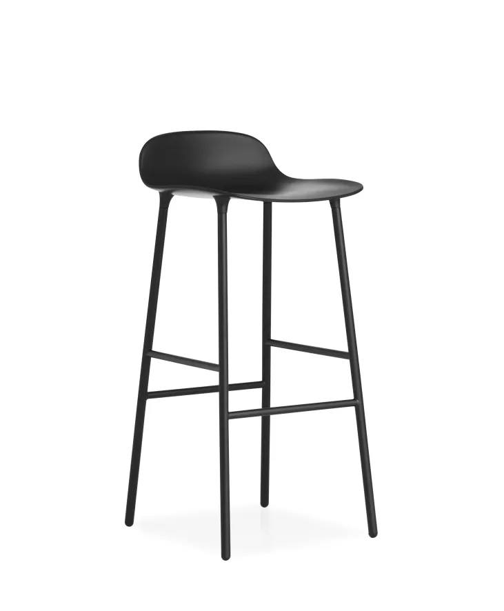 Normann Copenhagen Form Barstool Barkruk 65 Cm Met Stalen Onderstel Rood 2 Normann Copenhagen Form Barstool Barkruk 65 Cm Met Stalen Onderstel Rood - Afbeelding 2