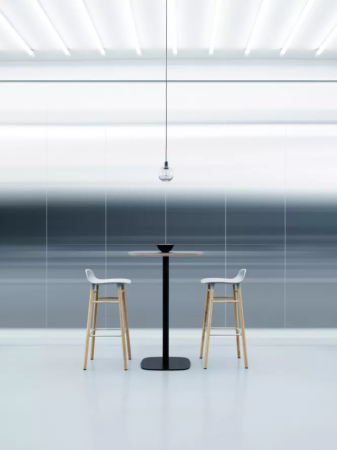 Normann Copenhagen Form Barstool Barkruk 75cm Met Eiken Onderstel Groen 11 Normann Copenhagen Form Barstool Barkruk 75cm Met Eiken Onderstel Groen - Afbeelding 11