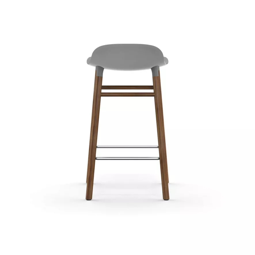 Normann Copenhagen Form Barstool Barkruk 65cm Met Walnoten Onderstel Blauw 6 Normann Copenhagen Form Barstool Barkruk 65cm Met Walnoten Onderstel Blauw - Afbeelding 6