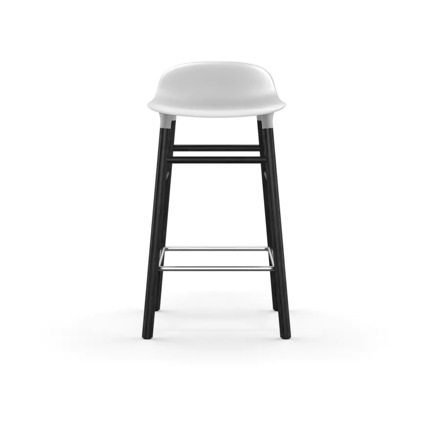 Normann Copenhagen Form Barstool Barkruk 65cm Met Zwart Onderstel Blauw 3 Normann Copenhagen Form Barstool Barkruk 65cm Met Zwart Onderstel Blauw - Afbeelding 3