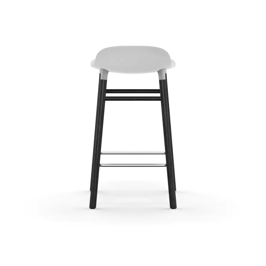 Normann Copenhagen Form Barstool Barkruk 65cm Met Zwart Onderstel Grijs 4 Normann Copenhagen Form Barstool Barkruk 65cm Met Zwart Onderstel Grijs - Afbeelding 4