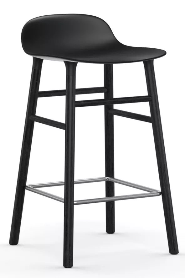 Normann Copenhagen Form Barstool Barkruk 65cm Met Zwart Onderstel Grijs 11 Normann Copenhagen Form Barstool Barkruk 65cm Met Zwart Onderstel Grijs - Afbeelding 11