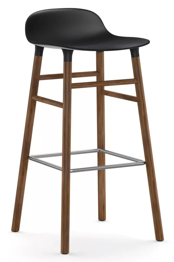 Normann Copenhagen Form Barstool Barkruk 75cm Met Walnoten Onderstel Grijs 13 Normann Copenhagen Form Barstool Barkruk 75cm Met Walnoten Onderstel Grijs - Afbeelding 13