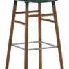 Normann Copenhagen Form Barstool Barkruk 75cm Met Walnoten Onderstel Groen