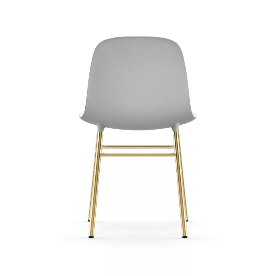 Normann Copenhagen Form Chair Stoel Met Messing Onderstel Grijs 5 Normann Copenhagen Form Chair Stoel Met Messing Onderstel Grijs - Afbeelding 5