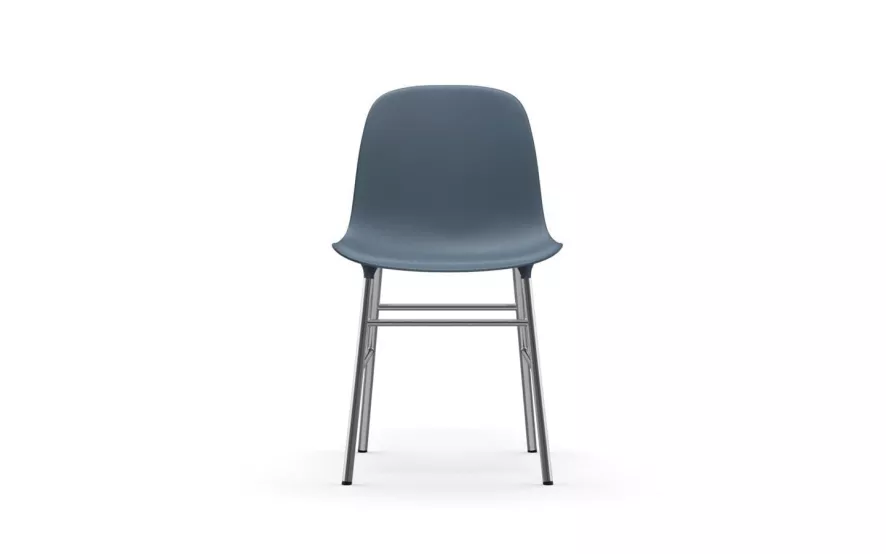 Normann Copenhagen Form Chair Stoel Met Verchroomd Onderstel Zwart 2 Normann Copenhagen Form Chair Stoel Met Verchroomd Onderstel Zwart - Afbeelding 2