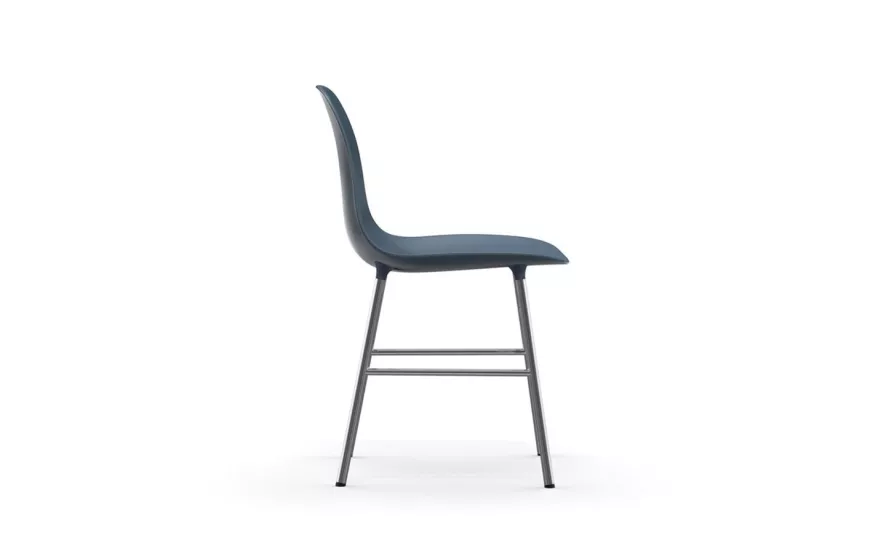 Normann Copenhagen Form Chair Stoel Met Verchroomd Onderstel Zwart 3 Normann Copenhagen Form Chair Stoel Met Verchroomd Onderstel Zwart - Afbeelding 3