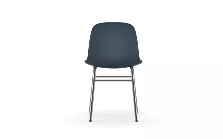 Normann Copenhagen Form Chair Stoel Met Verchroomd Onderstel Zwart 4 Normann Copenhagen Form Chair Stoel Met Verchroomd Onderstel Zwart - Afbeelding 4