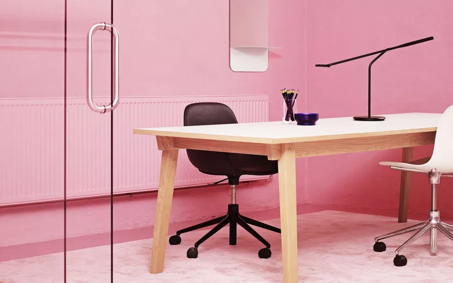 Normann Copenhagen Form Chair Swivel Stoel Met Aluminium Onderstel, Wit 2 Normann Copenhagen Form Chair Swivel Stoel Met Aluminium Onderstel, Wit - Afbeelding 2