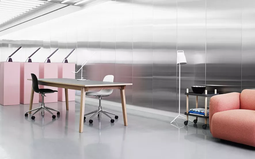 Normann Copenhagen Form Chair Swivel Stoel Met Aluminium Onderstel, Wit 5 Normann Copenhagen Form Chair Swivel Stoel Met Aluminium Onderstel, Wit - Afbeelding 5