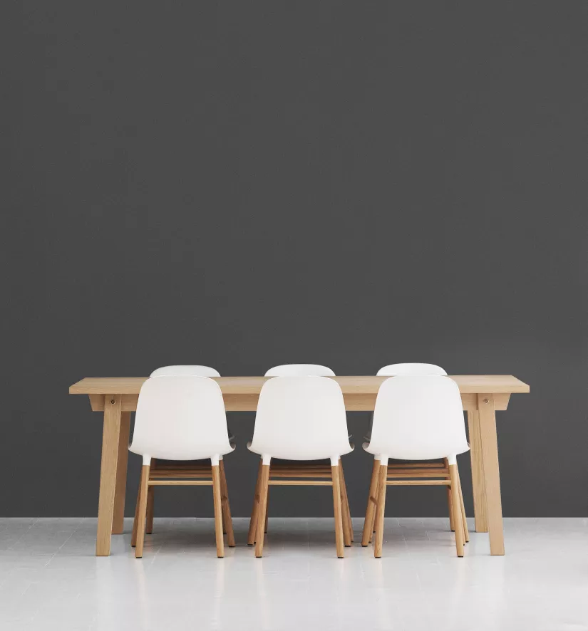 Normann Copenhagen Form Chair Stoel Met Eiken Onderstel, Groen 2 Normann Copenhagen Form Chair Stoel Met Eiken Onderstel, Groen - Afbeelding 2