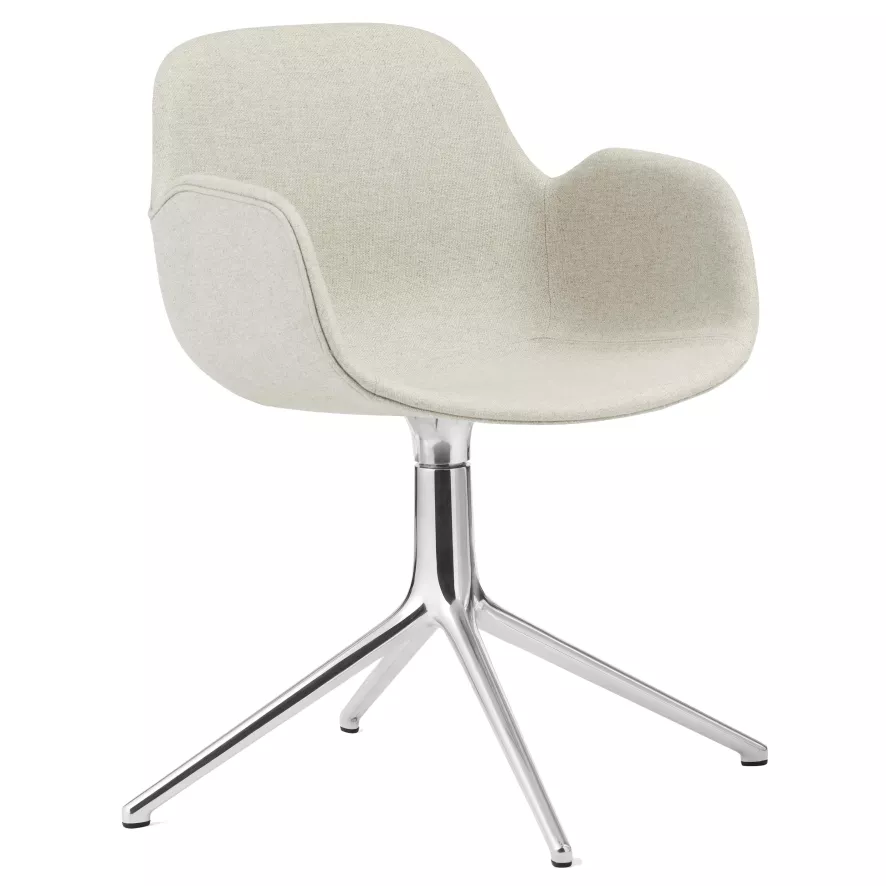 Normann Copenhagen Form Swivel Armchair Stoel Gestoffeerd Main Line Flax White 1 Normann Copenhagen Form Swivel Armchair Stoel Gestoffeerd Main Line Flax White
