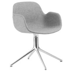 Normann Copenhagen Form Swivel Armchair Stoel Gestoffeerd Synergy Grey