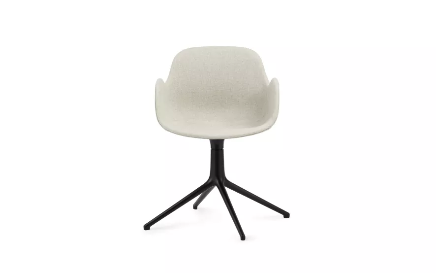 Normann Copenhagen Form Swivel Armchair Stoel Stof. Zwart Ultra Leather Black 16 Normann Copenhagen Form Swivel Armchair Stoel Stof. Zwart Ultra Leather Black - Afbeelding 16