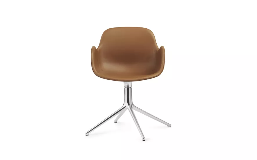 Normann Copenhagen Form Swivel Armchair Stoel Stof. Zwart Ultra Leather Black 4 Normann Copenhagen Form Swivel Armchair Stoel Stof. Zwart Ultra Leather Black - Afbeelding 4