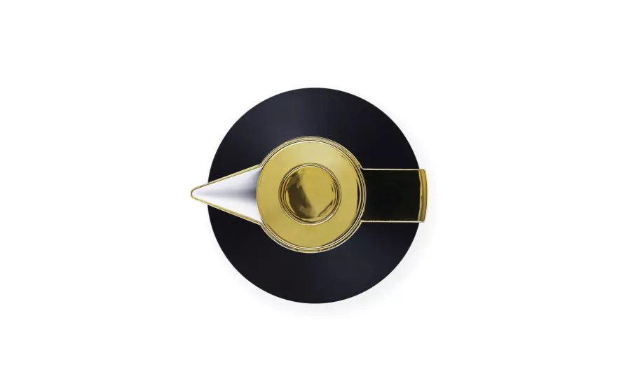 Normann Copenhagen Geo Vacuum Thermoskan 1,5 Wit/zilver 4 Normann Copenhagen Geo Vacuum Thermoskan 1,5 Wit/zilver - Afbeelding 4