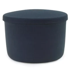 Normann Copenhagen Hide Opberger Small Staal Blauw
